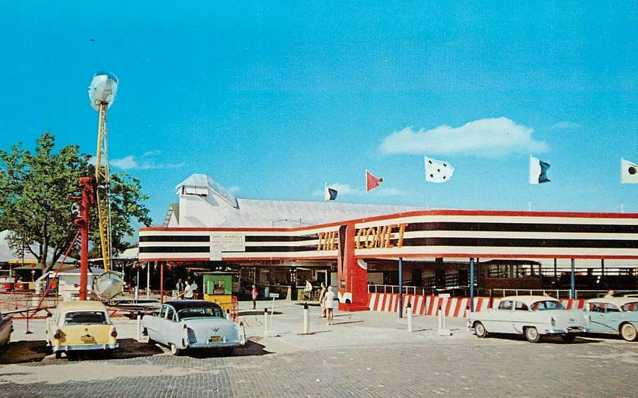 Silver Beach Amusement Park - Vintage Postcard (newer photo)